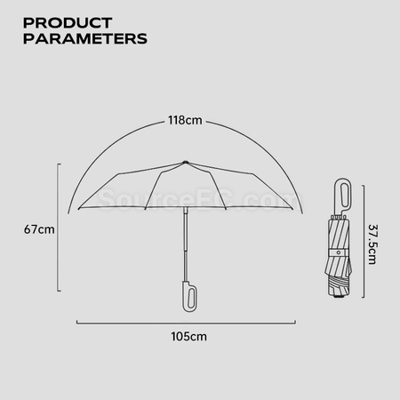 客製化三摺反向自動雨傘禮品