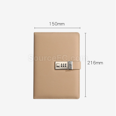 客製化PU 密碼鎖筆記本禮品