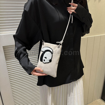 客製化貓熊輕便斜挎袋禮品