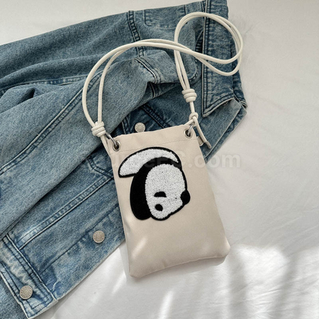 客製化貓熊輕便斜挎袋禮品