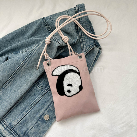 客製化貓熊輕便斜挎袋禮品