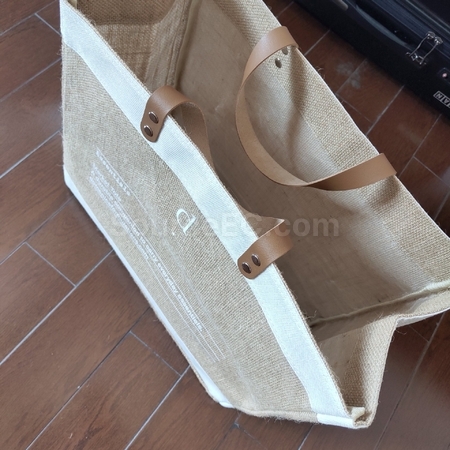 客製化棉麻拼接購物袋禮品