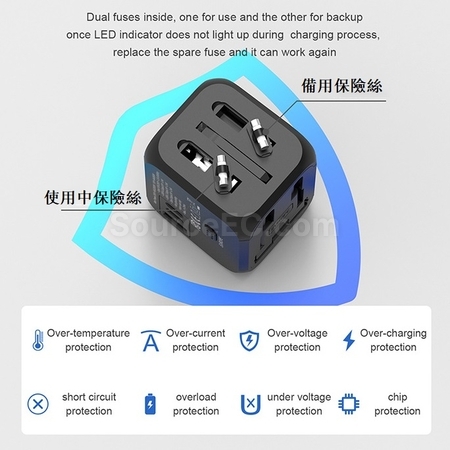 客製化旅行萬用轉換插頭禮品