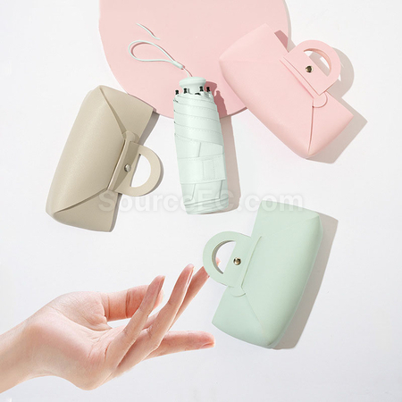 客製化拎包五摺黑膠雨傘禮品