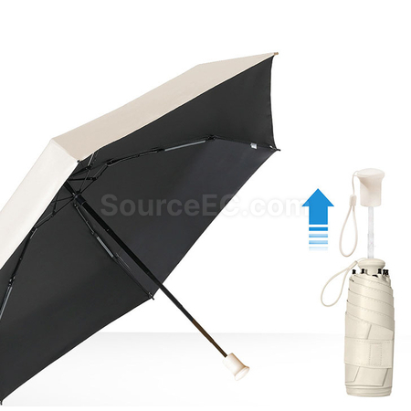 客製化拎包五摺黑膠雨傘禮品