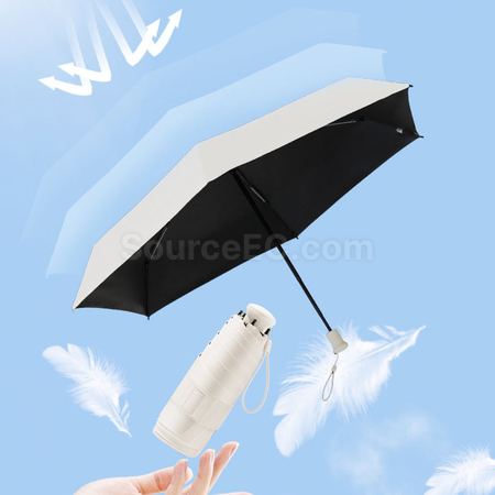 客製化拎包五摺黑膠雨傘禮品