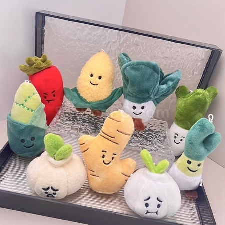 客製化蔥薑蒜蔬菜掛件鑰匙扣禮品