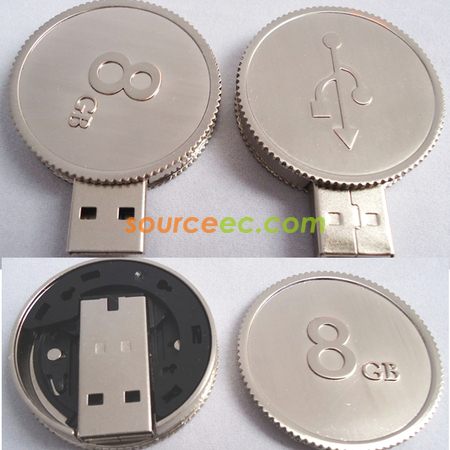 客製化硬幣USB隨身碟禮品