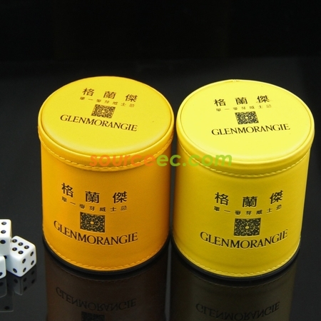 客製化高檔皮革骰盅紀念品禮品