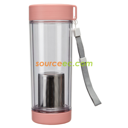 客製化500ML雙層密封隨身茶杯禮品