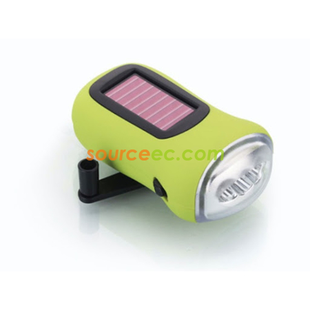 客製化環保太陽能手搖式手電筒禮品