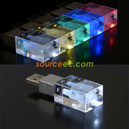 客製化水晶USB隨身碟禮品