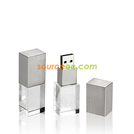 客製化水晶USB隨身碟禮品