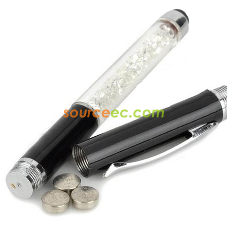 客製化LED+鐳射水晶筆禮品