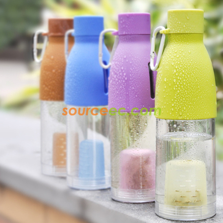 客製化410ML塑料隔茶杯禮品