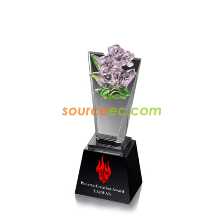 客製化琉璃水晶獎座-展望禮品