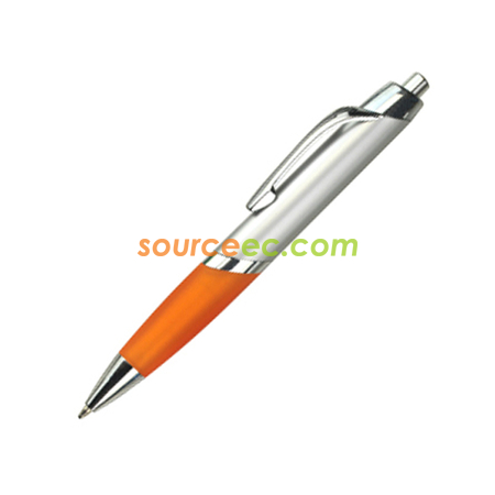 客製化銀色直桿廣告筆禮品