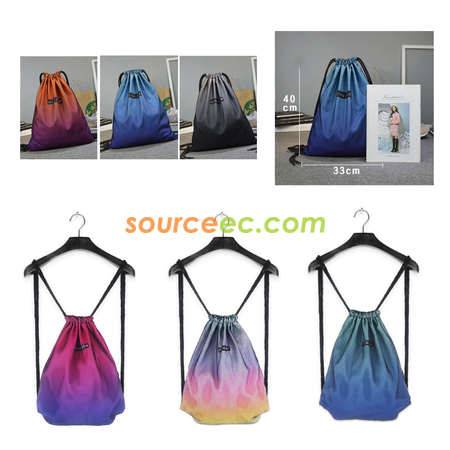 客製化漸變色抽繩袋禮品