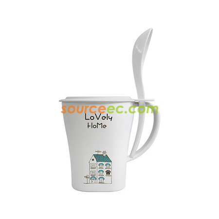 客製化500ML PLA環保杯三件套禮品