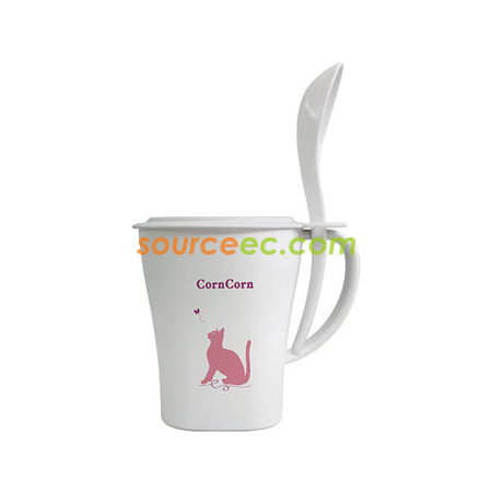 客製化500ML PLA環保杯三件套禮品