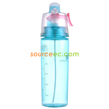 客製化600ML噴水運動水樽禮品