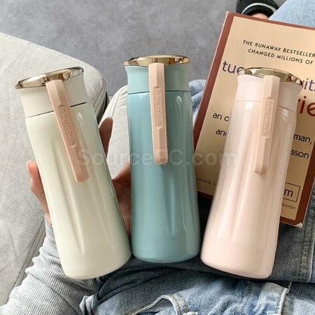 客製化高顏值時尚帶提繩客製化保溫瓶禮品
