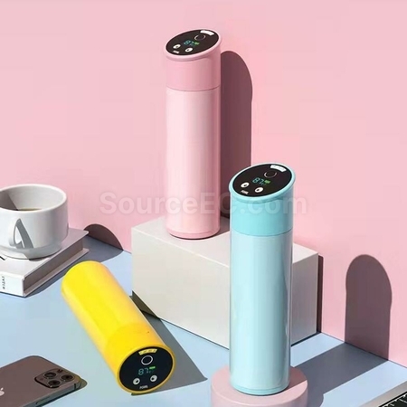 客製化316不銹鋼指紋智能客製化保溫瓶禮品