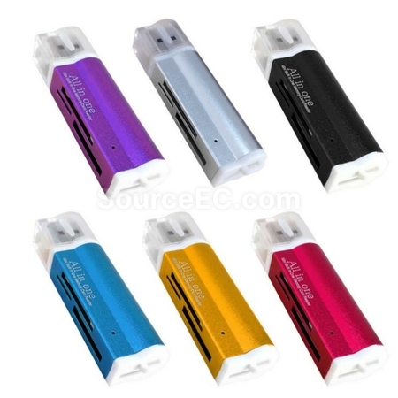 客製化鋁合金讀卡器USB2.0禮品