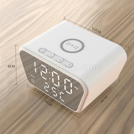 客製化多功能無線充電溫度時鐘禮品