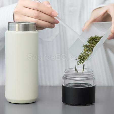 客製化攜帶式茶水分離保溫杯客製化禮品