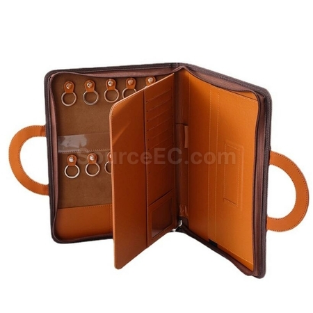 客製化仿羊皮件拉鏈包禮品