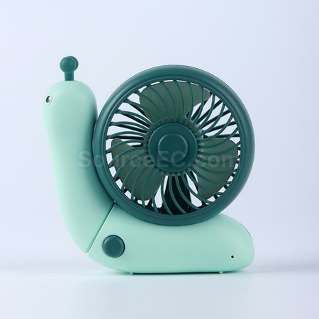 客製化蝸牛USB充電便攜小風扇禮品