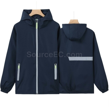 客製化防風防水反光拉鏈風衣禮品