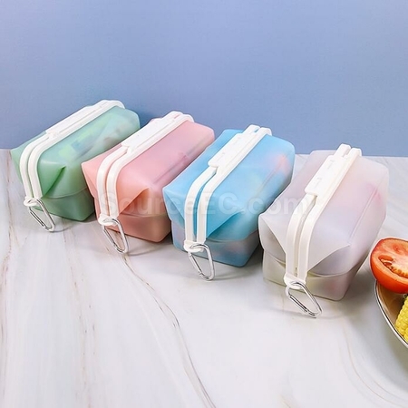 客製化矽膠折疊散錢包款飯盒禮品