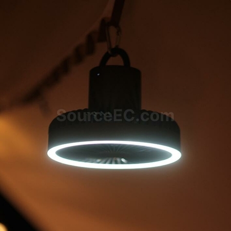 客製化USB充電露營便攜小吊扇燈禮品