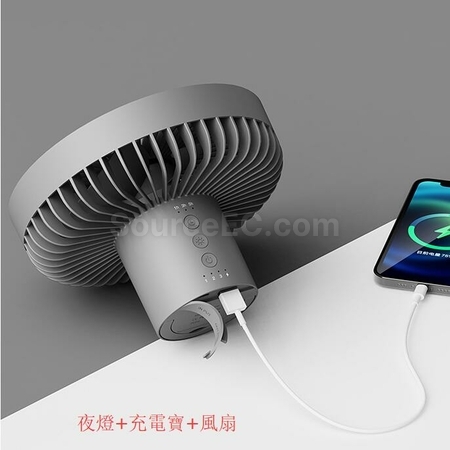 客製化USB充電露營便攜小吊扇燈禮品