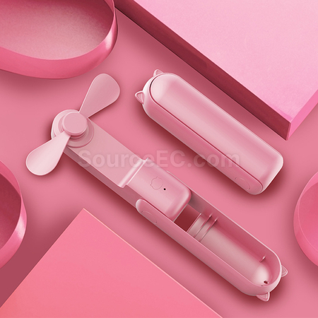 客製化USB手持坐臺小風扇禮品