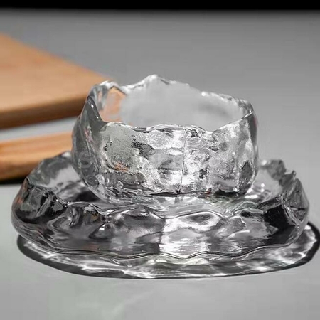 客製化磨砂琉璃初雪茶杯禮品