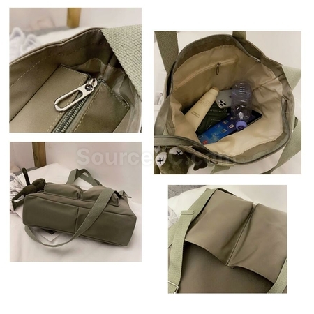 客製化客製化雙兜帆布斜挎單肩兩用包禮品