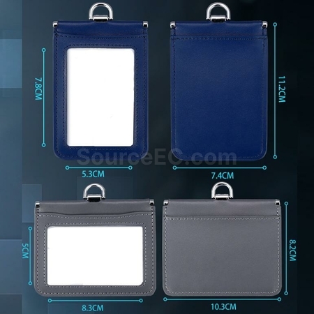 客製化雙面防擾真皮證件卡套禮品