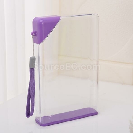 客製化A5紙片塑料方形水樽禮品