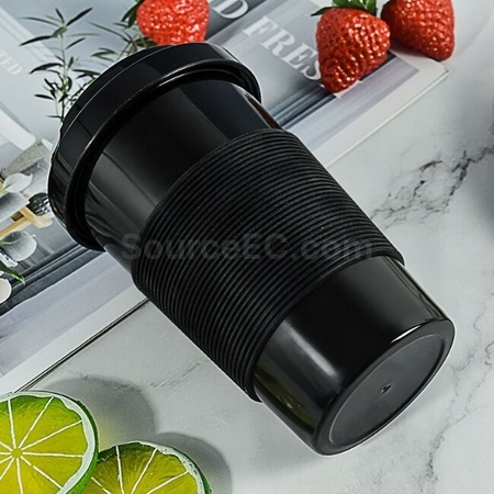 客製化PLA環保帶蓋420ML咖啡杯禮品