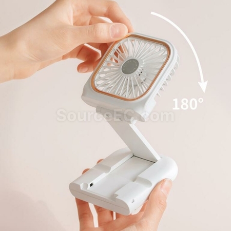 客製化USB手機支架帶充電寶掛脖風扇禮品