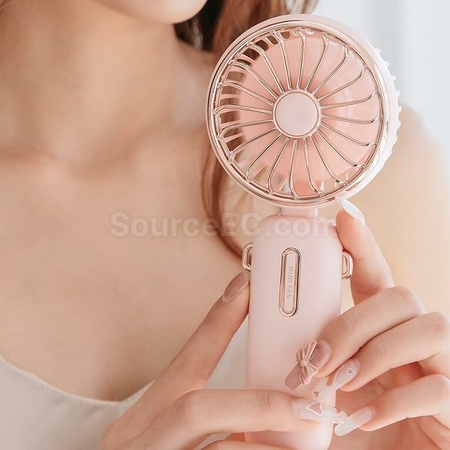 客製化USB桌面迷你便攜充電掛脖小風扇禮品