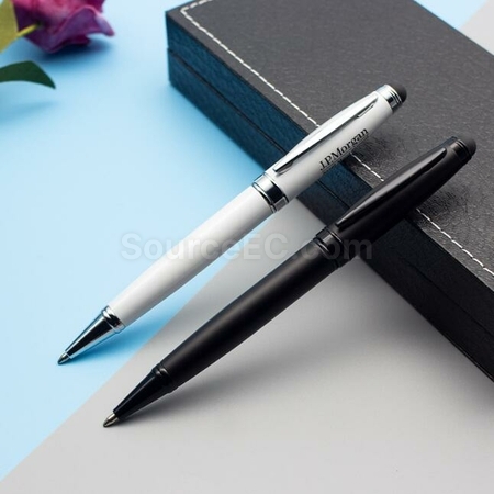 客製化金屬扭動觸控筆禮品