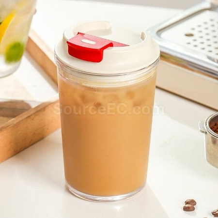 客製化430ML塑料咖啡杯禮品