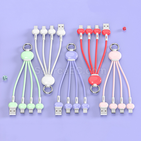 客製化匙扣三合一充電線禮品