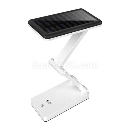 客製化太陽能+USB充電折疊護眼檯燈禮品