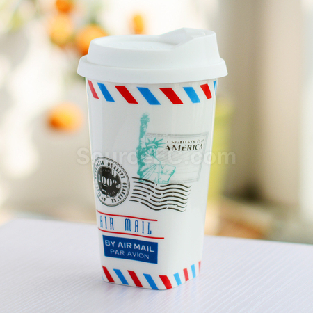 客製化手寫留言杯(雙層馬克杯)禮品