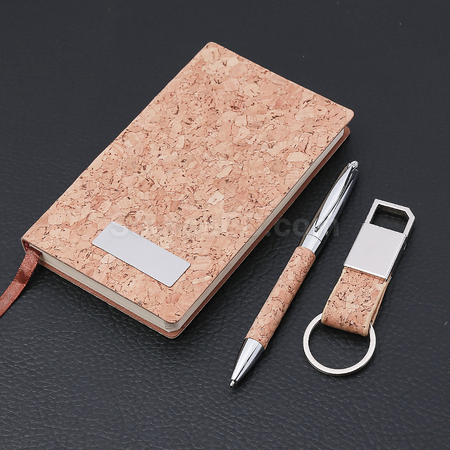 客製化圓珠筆+筆記本+鑰匙扣禮品套裝	禮品